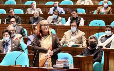 বুধবার জাতীয় সংসদের প্রশ্নোত্তর পর্বে প্রধানমন্ত্রী শেখ হাসিনা