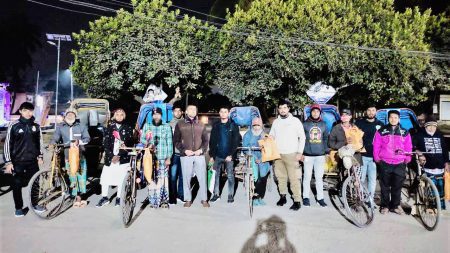 শীতার্ত অসহায় মানুষের পাশে যশোর ব্লাড এইড ব্যাংক