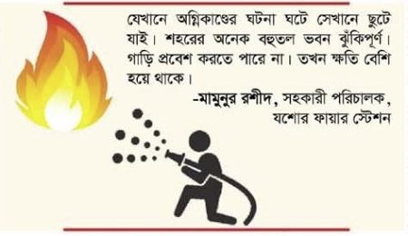 যশোরে ৩ বছরে আগুনে ক্ষতি সাড়ে ১০ কোটি