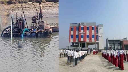 শ্যামনগরে অবৈধভাবে বালু উত্তোলন, হুমকির মুখে পরিবেশ