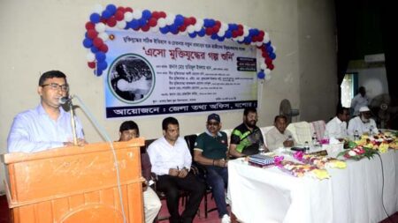 যশোরের তিন বীরমুক্তিযোদ্ধার মুখে যুদ্ধ দিনের গল্প শুনলো চারশত শিক্ষার্থী