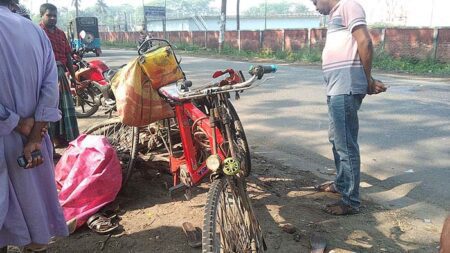 ঝিনাইদহে পিকআপের ধাক্কায় সড়কেই নিথর স্বামী-স্ত্রী
