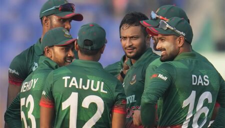 সাকিবের রেকর্ড গড়া ম্যাচে বাংলাদেশের জয়