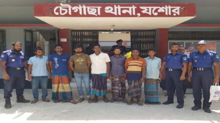 যশোরের চৌগাছায় পরোয়ানাভুক্ত সাতজন গ্রেফতার