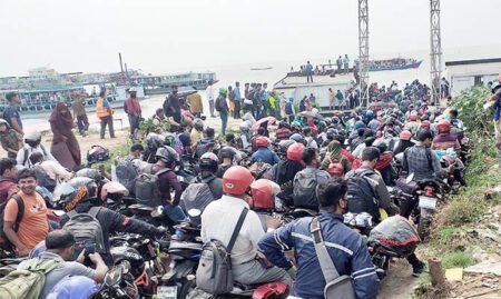 ঈদে মোটরসাইকেল পারাপারে মাওয়া ঘাটে থাকবে ফেরি