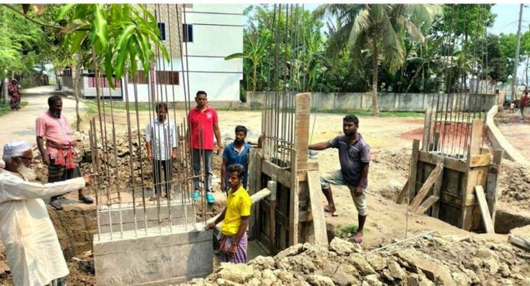 কপিলমুনিতে স্বেচ্ছাশ্রমে নির্মিত হচ্ছে আল্লাহর ৯৯ নামের নান্দনিক মিনার