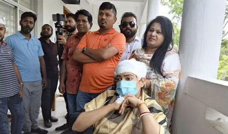 অ্যাম্বুলেন্সে আদালতে বিএনপি নেত্রী নিপুণ রায়