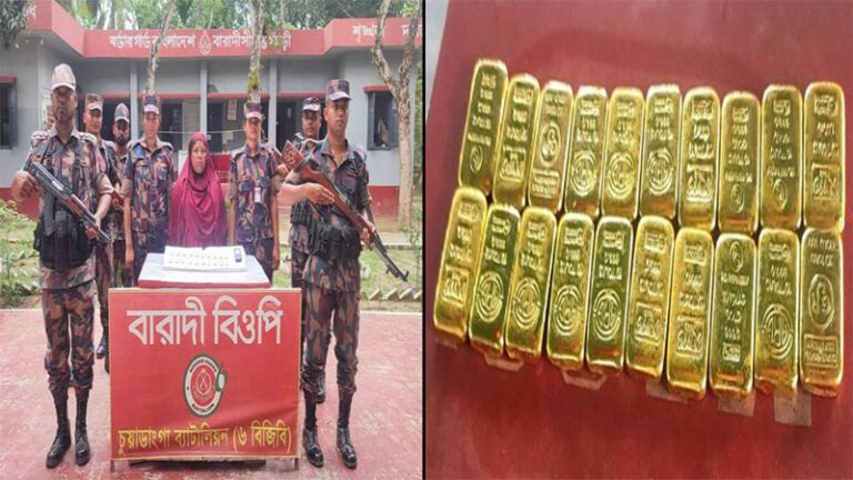 সীমান্তে মিলল সাড়ে ৩ কোটি টাকার সোনার বার, আটক ১