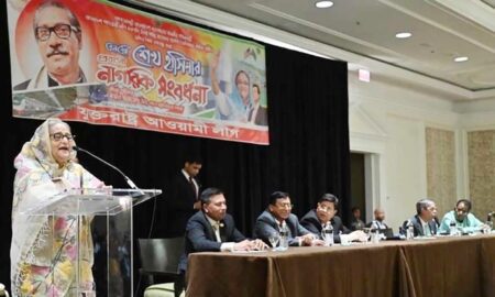 অগ্নিসন্ত্রাসীরা যেন কখনই ক্ষমতায় ফিরতে না পারে : প্রধানমন্ত্রী