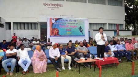 যশোর প্রথম বিভাগ বাস্কেটবল লিগে শুভ সূচনা এ্যাপেক্স বাস্কেটবল ক্লাবের