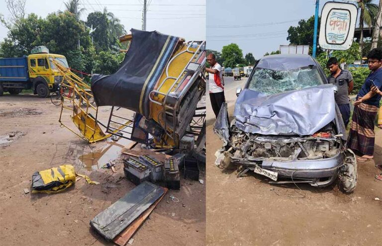 রুপদিয়ায় সড়ক দুর্ঘটনায় শিক্ষার্থীসহ ছয়জন আহত