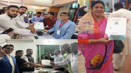 রোববার আ'লীগের দলীয় মনোয়ন ফরম ক্রয় করেছেন মনিরামপুর উপজেলা পরিষদের চেয়ারম্যান নাজমা খানম, যুবলীগের কেন্দ্রীয় কমিটির সদস্য ও জেলা আওয়ামী লীগের সদস্য হুমায়ন সুলতান সাদাব ও জেলা পরিষদের সদস্য খন্দকার আব্দুল আজিজ