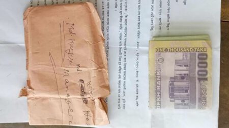 ১০ বছর আগে চুরি করা টাকা চিঠি লিখে ফেরত দিলেন চোর