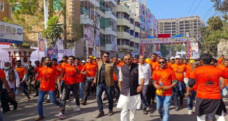 খুলনায় স্লোগানে স্লোগানে মুখরিত প্রধানমন্ত্রীর জনসভাস্থল