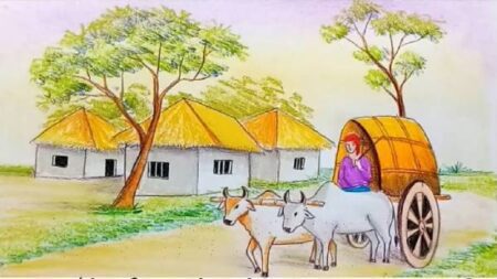 হারিয়ে গেছে এক সময়ের গ্রামবাংলার বাহন ঘোড়া ও গরুর গাড়ী