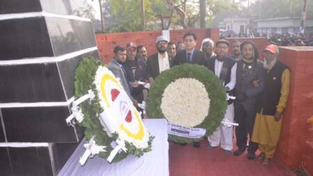 যশোরে শ্রদ্ধা ও ভালোবাসায় জাতির শ্রেষ্ঠ সন্তানদের স্মরণ