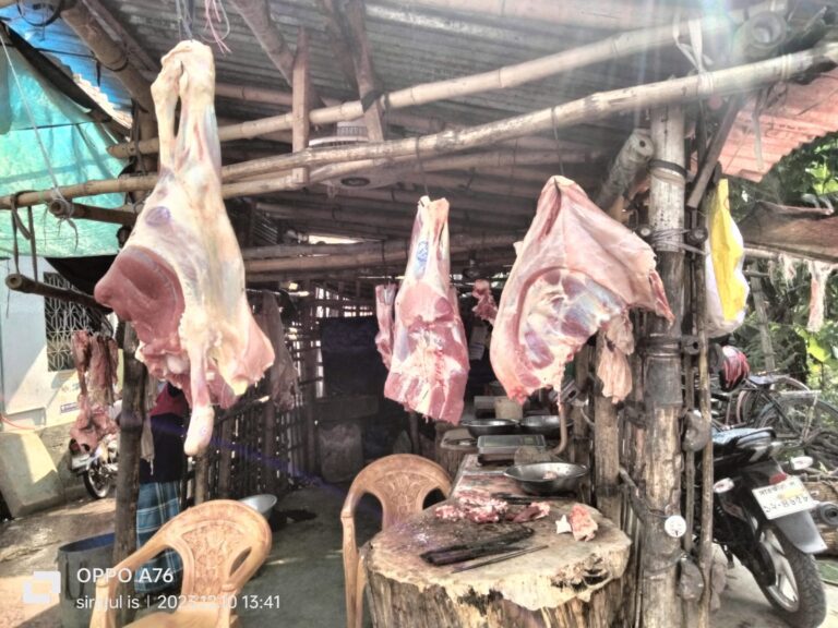 অসুস্থ গরু জবাই করে বিক্রি, গা-ঢাকা দিলো তিন কসাই