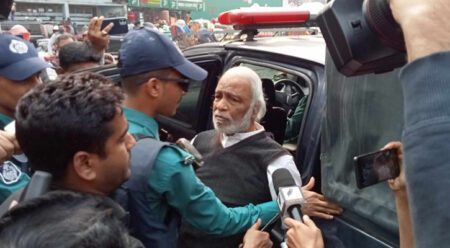 কালো পতাকা মিছিল থেকে মঈন খান আটক