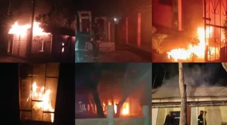 মধ্যরাত থেকে নয় জেলায় ১৩ ভোটকেন্দ্রে অগ্নিসংযোগ