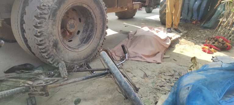 শার্শায় ইট বোঝাই ট্রাক্টরচাপায় নিহত ১