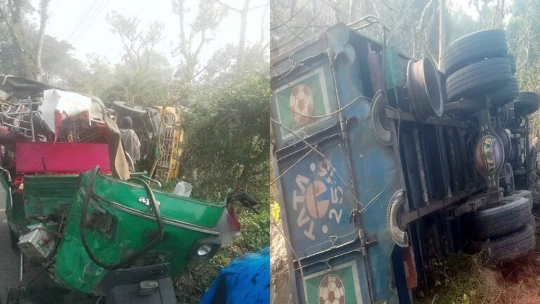 ঝিনাইদহে ট্রাকচাপায় নিহত বেড়ে ৩
