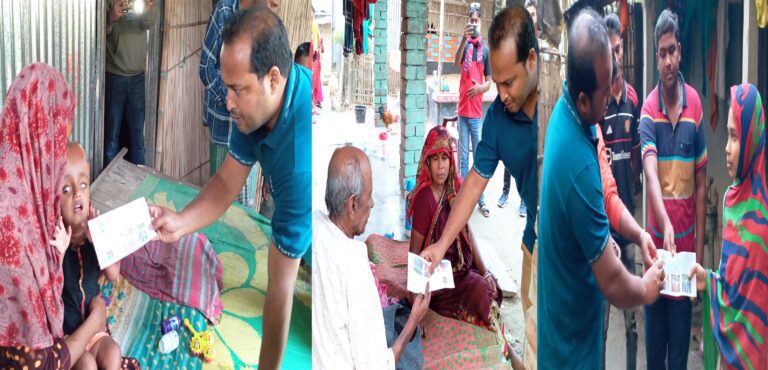 শৈলকুপায় দরিদ্র রোগী-শিক্ষার্থীকে সহায়তা করলো স্বেচ্ছাসেবী সংগঠন