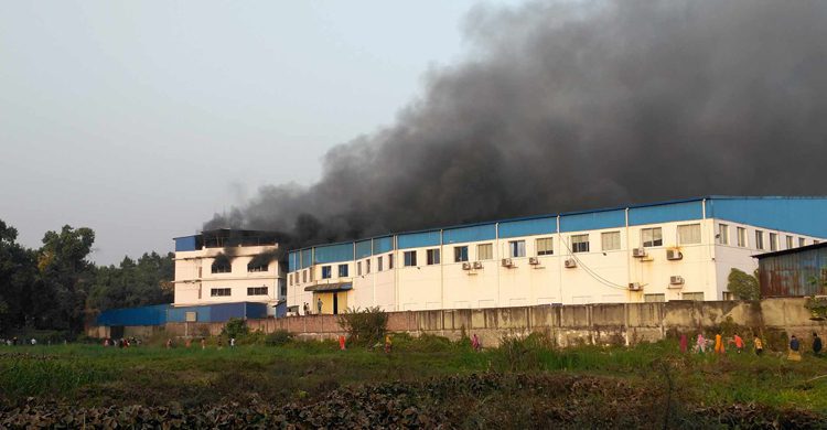 মোজা কারখানায় আগুনের তীব্রতা বাড়ছে, নিয়ন্ত্রণে ৭ ইউনিট মোজা কারখানায় আগুনের তীব্রতা বাড়ছে, নিয়ন্ত্রণে ৭ ইউনিট