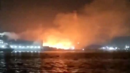 ৭ ঘণ্টায়ও নিয়ন্ত্রণে আসেনি গজারিয়ার আগুন