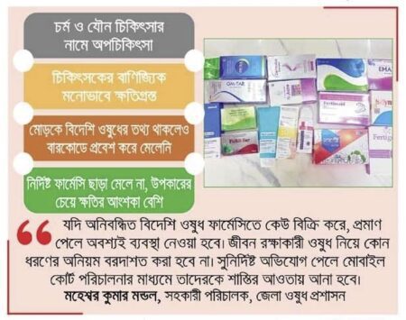 ব্যবস্থাপত্রে মানহীন অপ্রয়োজনীয় ওষুধ !