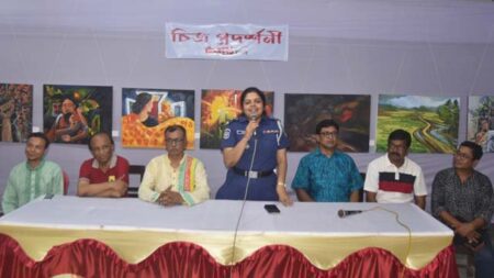চাঁদের হাট যশোরের চিত্র প্রদর্শনী সম্পন্ন হয়েছে