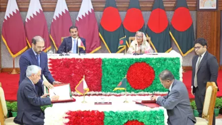 সম্পর্ক জোরদারে কাতারের সঙ্গে বাংলাদেশের ১০ সমঝোতা ও চুক্তি স্বাক্ষর সম্পর্ক জোরদারে কাতারের সঙ্গে বাংলাদেশের ১০ সমঝোতা ও চুক্তি স্বাক্ষর