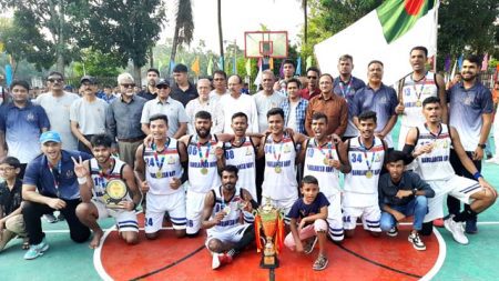 চ্যালেঞ্জকাপ বাস্কেটবল প্রতিযোগিতার প্রথম শিরোপা নৌ বাহিনীর ঘরে