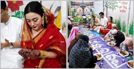 বিয়েতে চমক দেখালেন অভিনেত্রী চমক