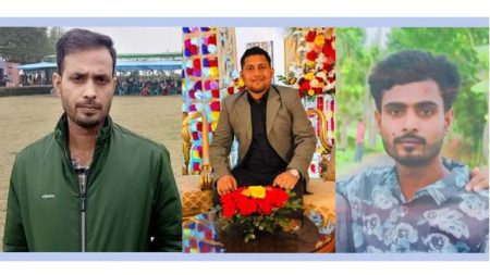 মাগুরায় তিন পরিবারে কান্নার রোল ক্যাপশন: মুসতাকিন বিল্লাহ, আসিফ ইকবাল রাব্বি ও রাজু আহমদ