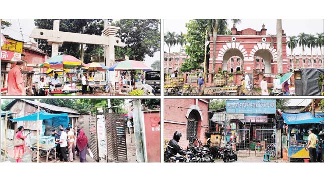 যশোর কালেক্টরেট চত্বরের চারপাশের ৭ গেটের ৬টিই থাকে বন্ধ