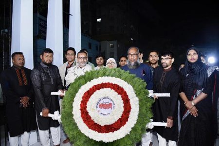 যশোরে ভাষা শহীদদের প্রতি শ্রদ্ধা