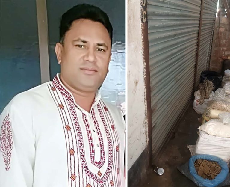 খাজুরা বাজারে দখল বাণিজ্য থেকে সরেনি বিএনপি সভাপতি তপন