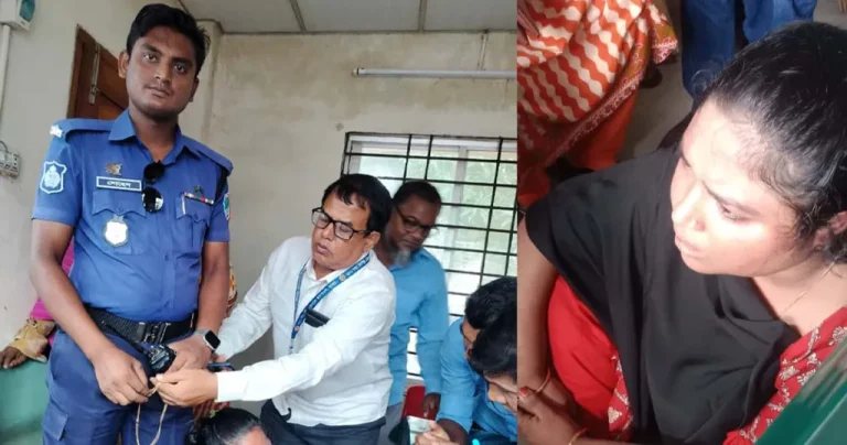 হাসপাতাল থেকে স্বর্ণের চেইন ছিনতাইয়ের চেষ্টাকালে নারী আটক