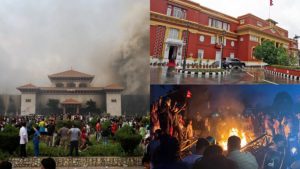 নেপালে পার্লামেন্ট ও প্রেসিডেন্ট ভবনে অগ্নিসংযোগ, পুড়িয়ে হত্যা সাবেক প্রধানমন্ত্রীর স্ত্রীকে