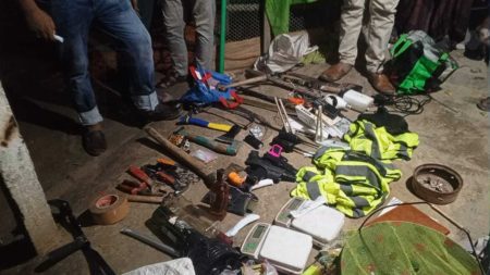 যশোরে হাঁসের খামার থেকে দেশীয় অস্ত্র উদ্ধার আটক ৩