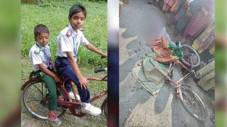 ভাইয়ের সঙ্গে বাইসাইকেলে স্কুলে যাচ্ছিল আরাফাত, ট্রাকচাপায় মৃত্যু