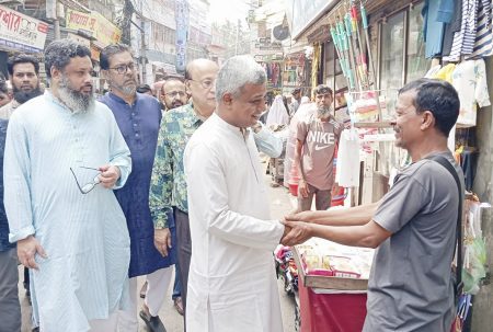 যশোর-৩ আসনে বিএনপির প্রার্থী অমিতের গণসংযোগ