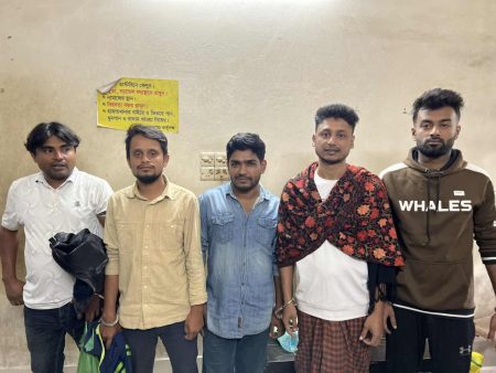 যশোরে আওয়ামী লীগ ও অঙ্গসংগঠনের ৫ নেতাকর্মী আটক