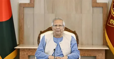 সংসদ নির্বাচনের দিনই গণভোট : প্রধান উপদেষ্টা সংসদ নির্বাচনের দিনই গণভোট : প্রধান উপদেষ্টা