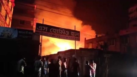 অভয়নগরে অগ্নিকাণ্ডে ৩৫ দোকান পুড়ে ছাই, ক্ষতি কয়েক কোটি টাকা