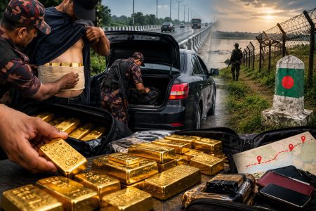 শরীরে, গাড়িতে, পকেটে স্বর্ণ যাচ্ছে সীমান্তে