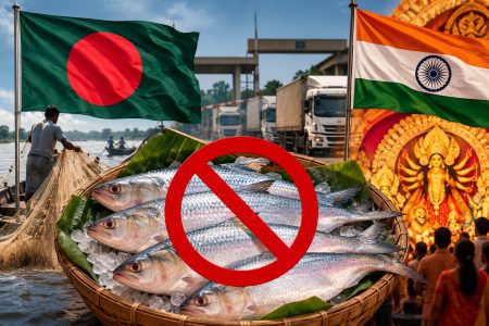 দুর্গাপূজায় ভারতে ইলিশ রপ্তানি বন্ধের ইঙ্গিত, ভারত থেকেও আমদানি বন্ধ