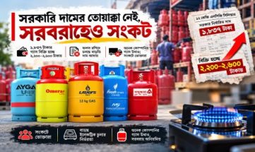 যশোরে নিয়ন্ত্রণহীন এলপিজির বাজার যশোরে নিয়ন্ত্রণহীন এলপিজির বাজার